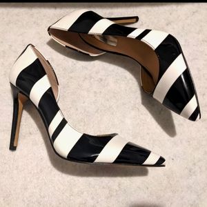 INC black and white heels
